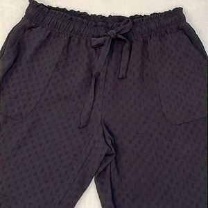Soho Elastic Waist Soft Lightweight Pull On Pant with a Check Pattern Perfect